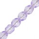 Czech Fire polished faceted glass beads 4mm Crystal bright purple